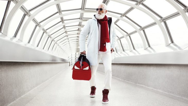 Santa claus fashion de Yorkdale de blanco 