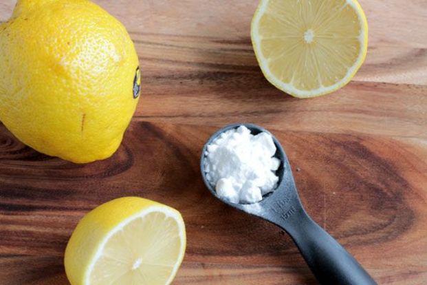 Bicarbonato de sodio y limón 