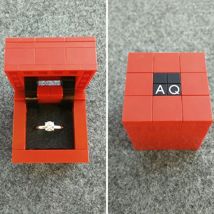 anillo de compromiso de lego 