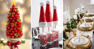 20 Increíbles y creativas ideas para decorar tu mesa en la cena de Navidad