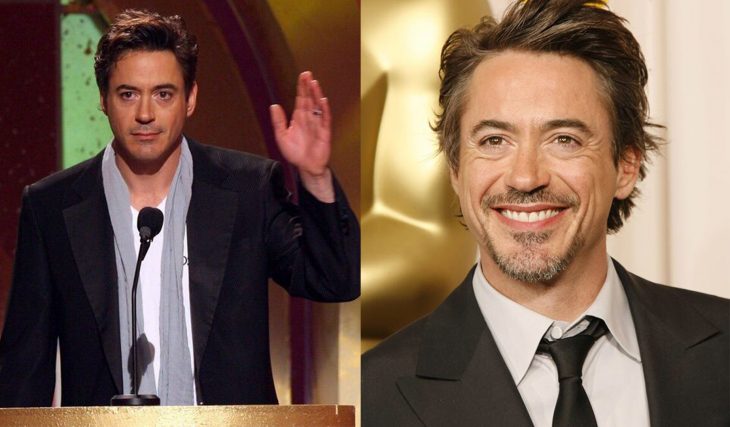 Robert Downey Jr en 2006 y ahora