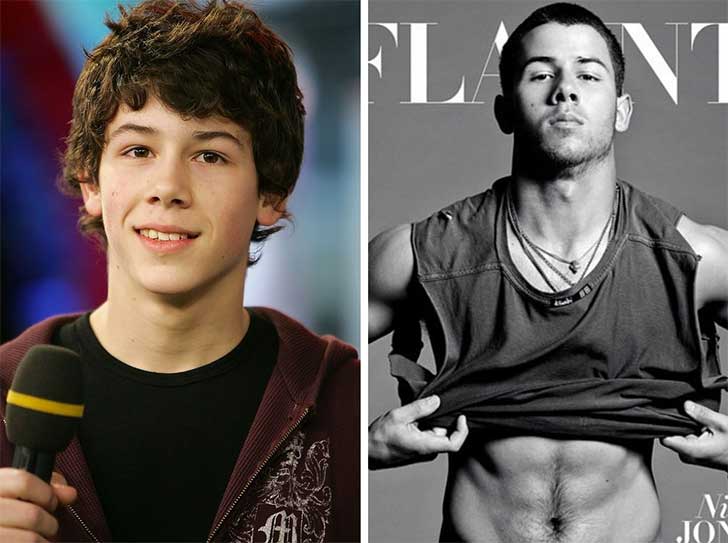 Nick Jonas 2006 y hoy