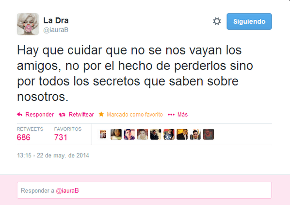 confesion de amigos tweet 