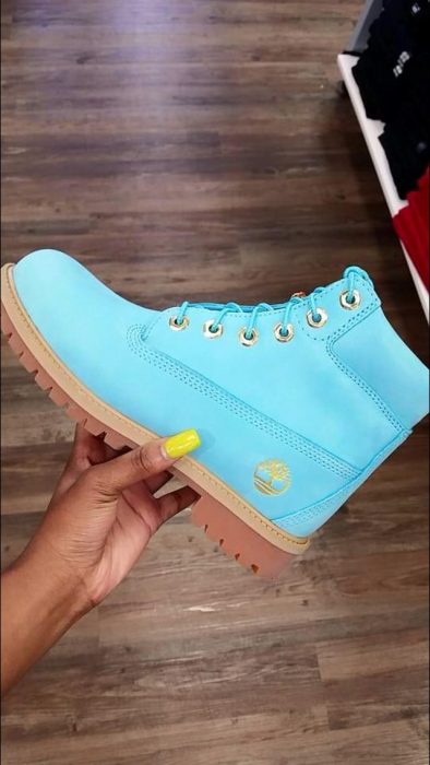 Botas Timberland azul turquesa 