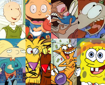 Personajes de las caricaturas de Nickelodeon 