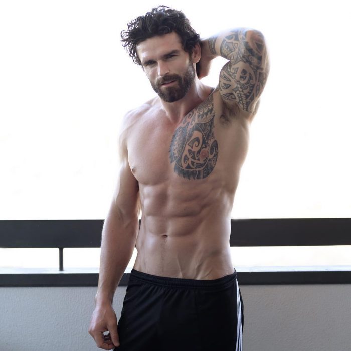 Stuart Reardon en una sesión de fotos 