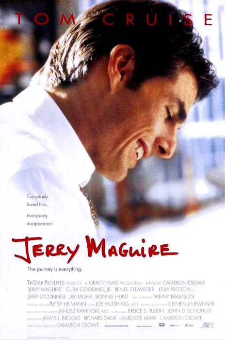 Cartel de la pelícuyla jerry maguire