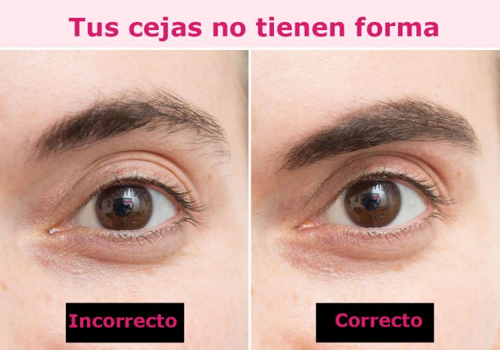 Forma correcta e incorrecta de darle forma a las cejas