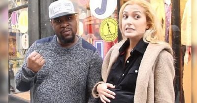 Este hombre golpea a su novia embarazada como parte de un experimento social ¡Así reacciona la gente!