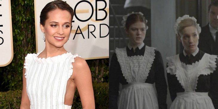 Vestido de Alicia vikander comparado con el de una mucama 