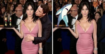 Katy Perry es trolleada en Internet después de servir champán en los Globos de Oro ¡Morirás de risa!