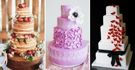 Hermosos pasteles de boda que son tan hermosos que no dan ganas de comerlos