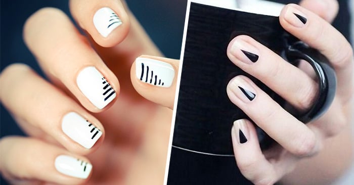 diseños minimalistas para las uñas