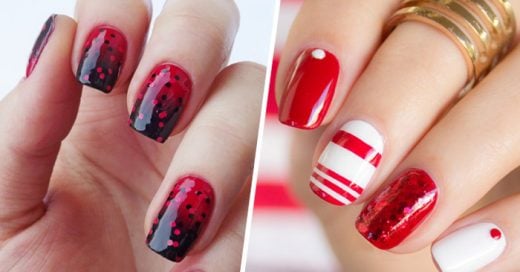 Diferentes diseños e ideas para uñas en tonos rojos