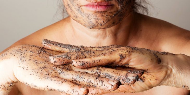 café para exfoliar piel