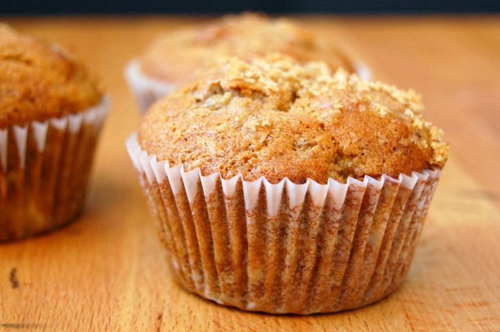 muffin de plátano y kiwi