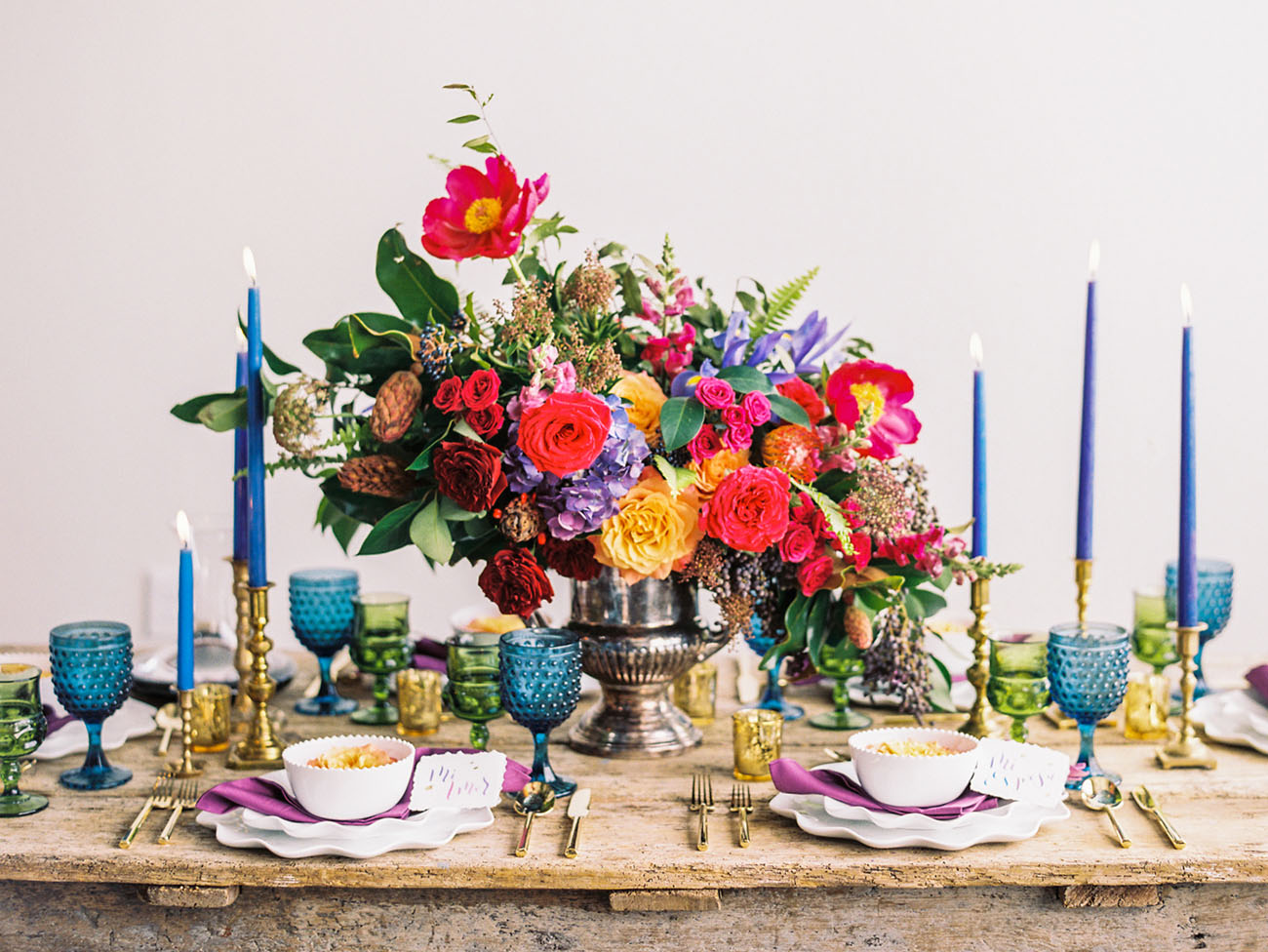 6 Colores para los Centros de Mesa Florales