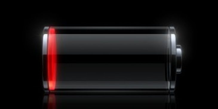 imagen de batería de celular baja