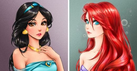 Así lucirían las princesas de Disney si fueran personajes de anime ¡Se ven hermosas!