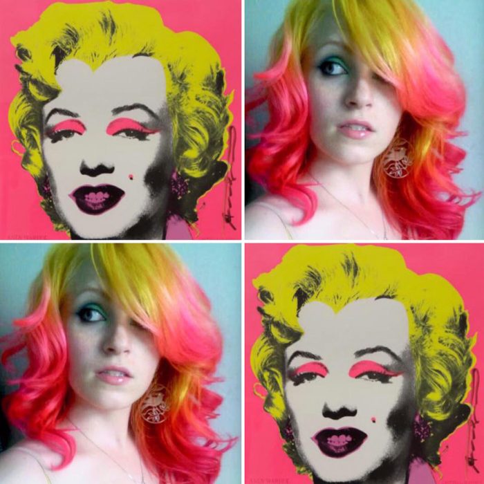 Marilyn Monroe y tinte igual