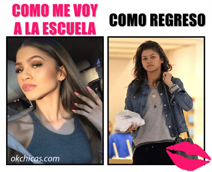 meme cuando me voy a la escuela 