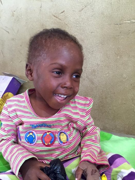 Hope, niño rescatado en Nigeria 