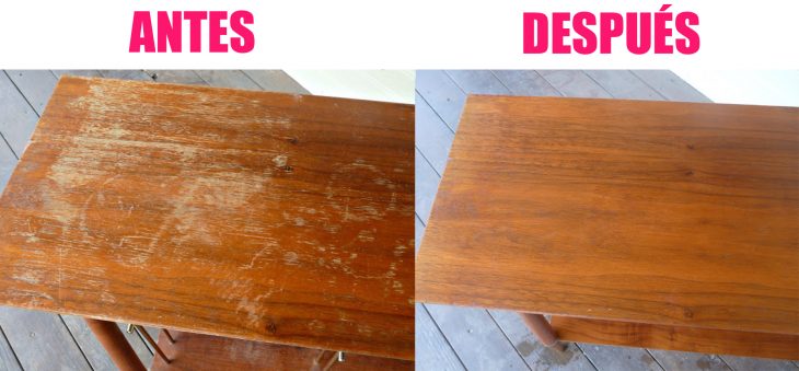 Como eliminar las manchas de arañazos de los muebles 