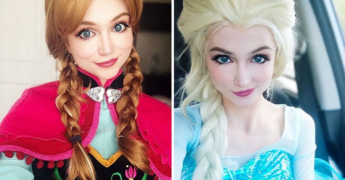 Esta chica ha gastado más de 14 mil dólares en pelucas y trajes hechos a la medida para caracterizarse al menos como nueve princesas