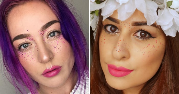 ¡Las pecas arcoiris! La nueva tendencia que está llenando de color el rostro de las chicas en Instagram