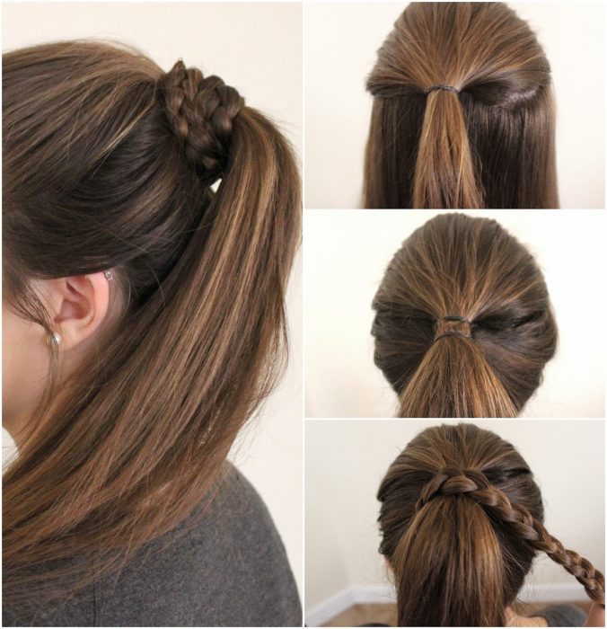 Tutorial de peinados fáciles sujetados con una trenza 