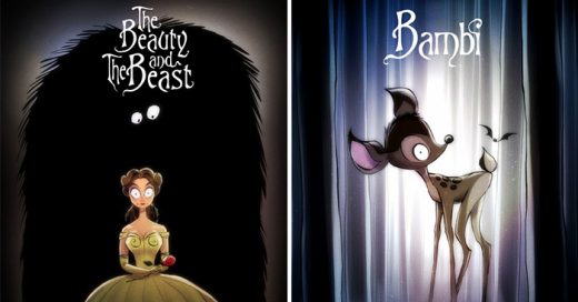 Así serían las películas clásicas de Disney si hubieran sido dirigidas por Tim Burton