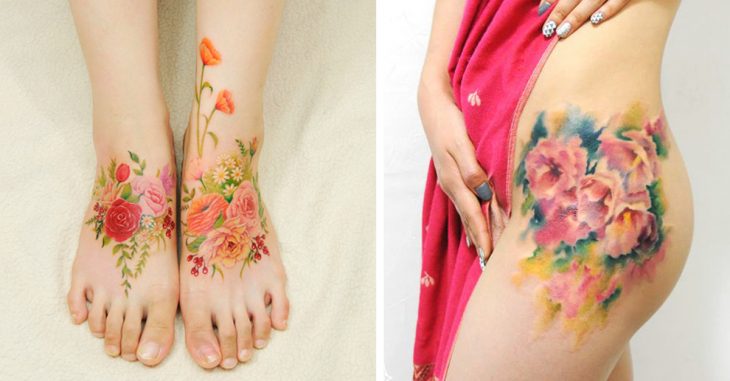 Tatuajes que lucen como acuarelas