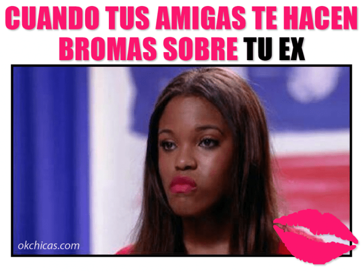 meme ok chicas mujer morena enojada