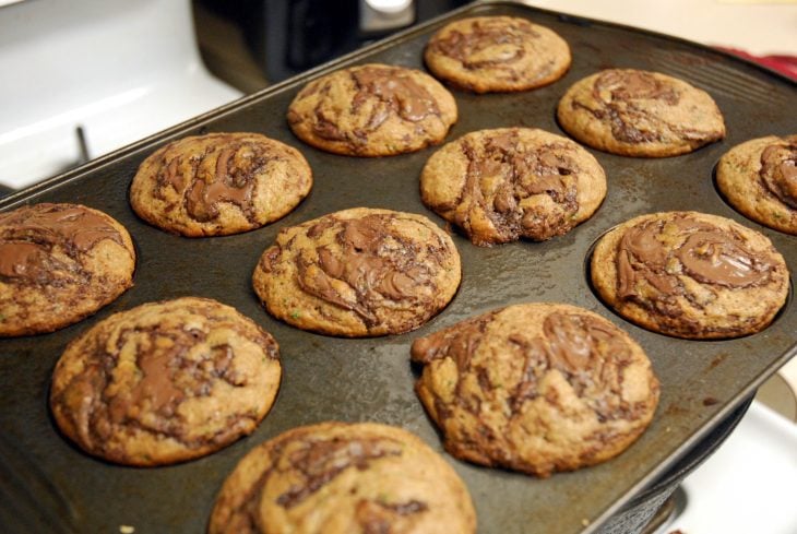 muffins de Nutella