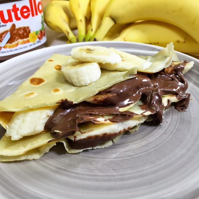 crepas de nutella con plátano