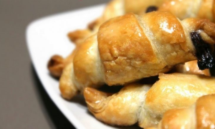 mini croissants con Nutella