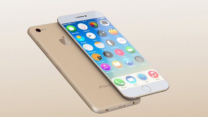 Celular iphone 6 en color dorado con blanco