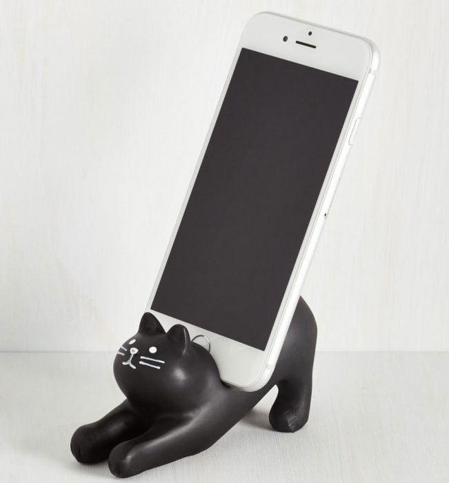 gato para soporte de celular 