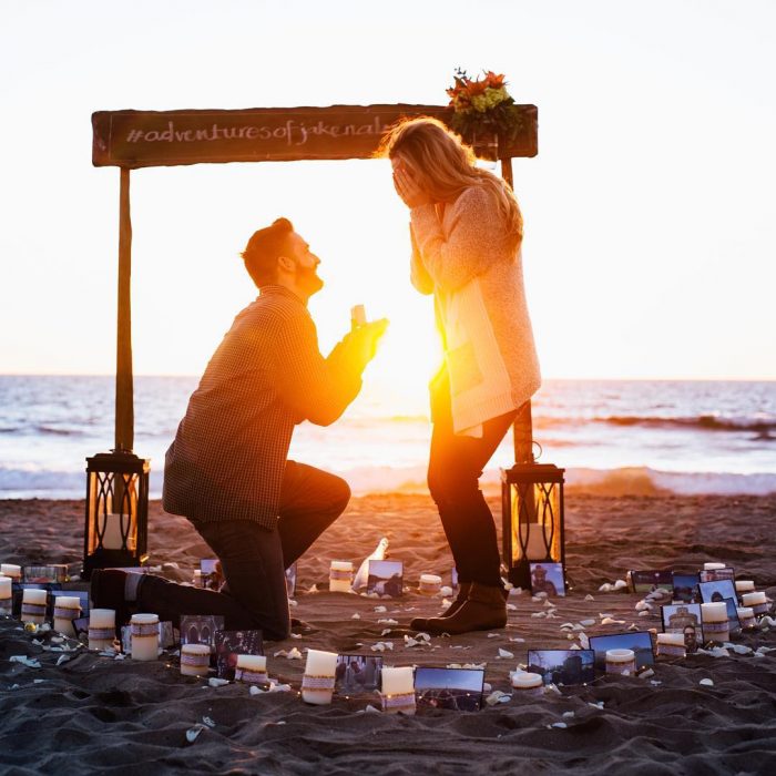 propuesta de matrimonio sunset