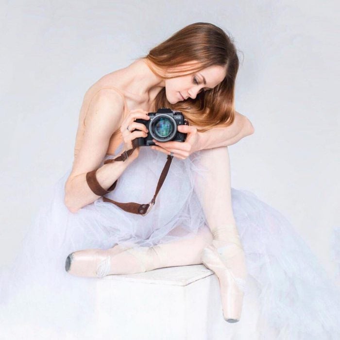 Bailarina de ballet que también es fotógrafa 