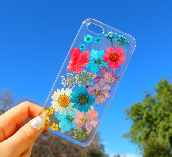 Funda de flores de muchos colores 