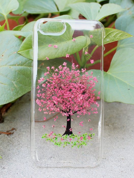 Funda de flores diseño árbol de cerezo 