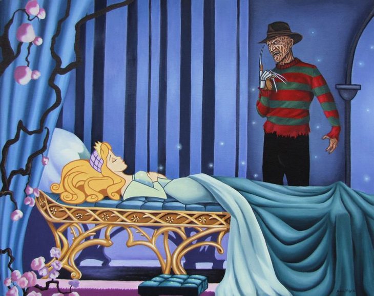 Aurora y Freddy Krueger