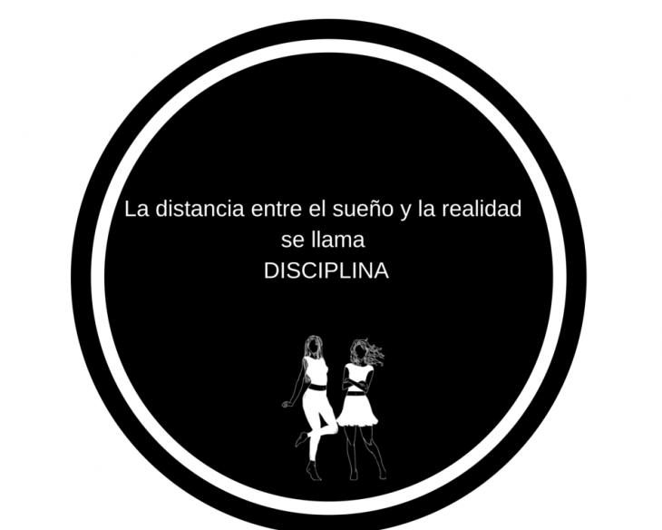 frase en ilustracion sobre la disciplina 