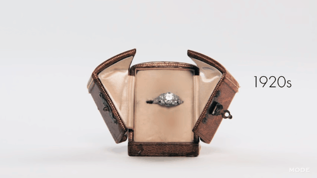 anillo de compromiso mode estilo 1920s