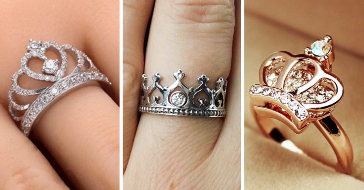 ANILLOS DE COMPROMISO EN FORMA DE CORONA QUE TU PRINCESA INTERIOR QUIERE