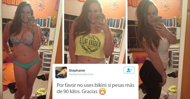 chica de 90 kilos sacude las redes sociales publicando sus fotos