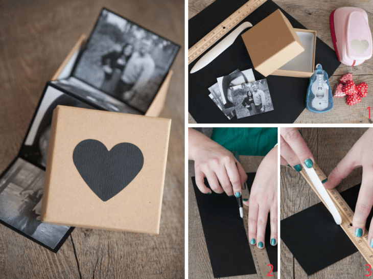 caja de fotografías para regalo de pareja 