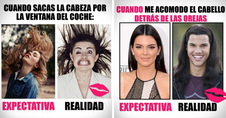 Imágenes de expectativa vs realidad