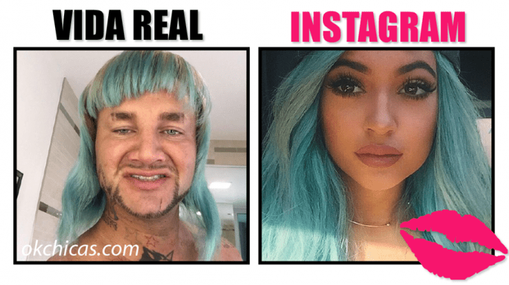  expectativa vs realidad mujeres con cabello de colores fantasia 